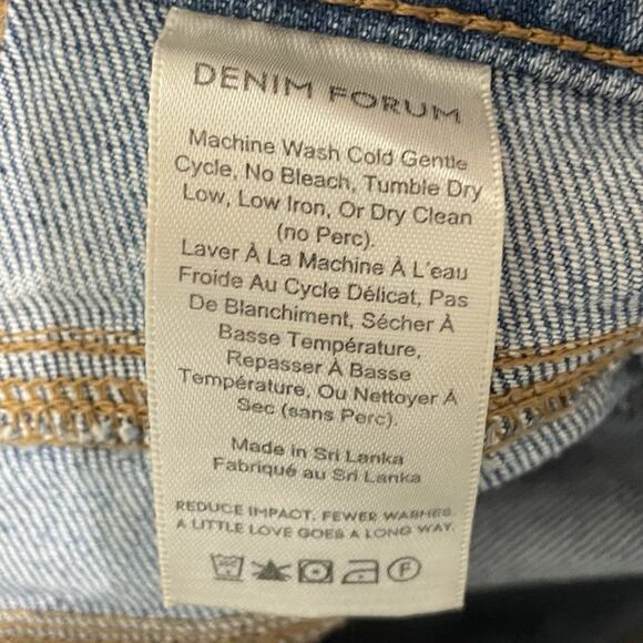 Aritzia Denim Forum Jeans Women Size 29 Blue The 70's Retro Cheeky Straight - Picture 9 of 10